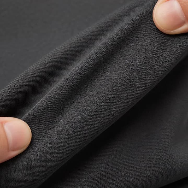 Close-up of four-way stretch poly-spandex activewear fabric
