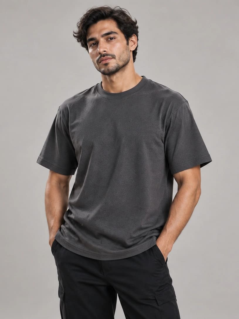 Structured heavyweight blank tee
