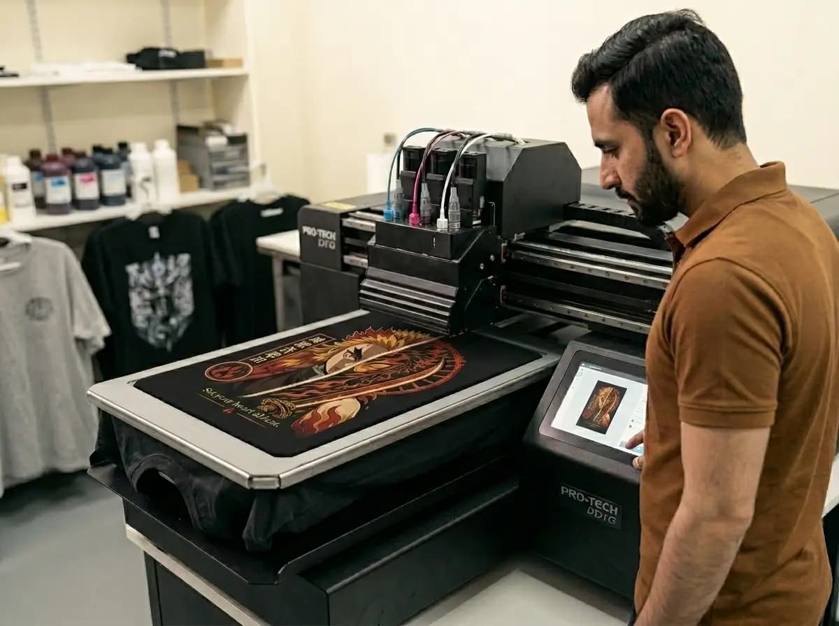 DTG printing partner producing branded direct-to-garment apparel for clothing brands