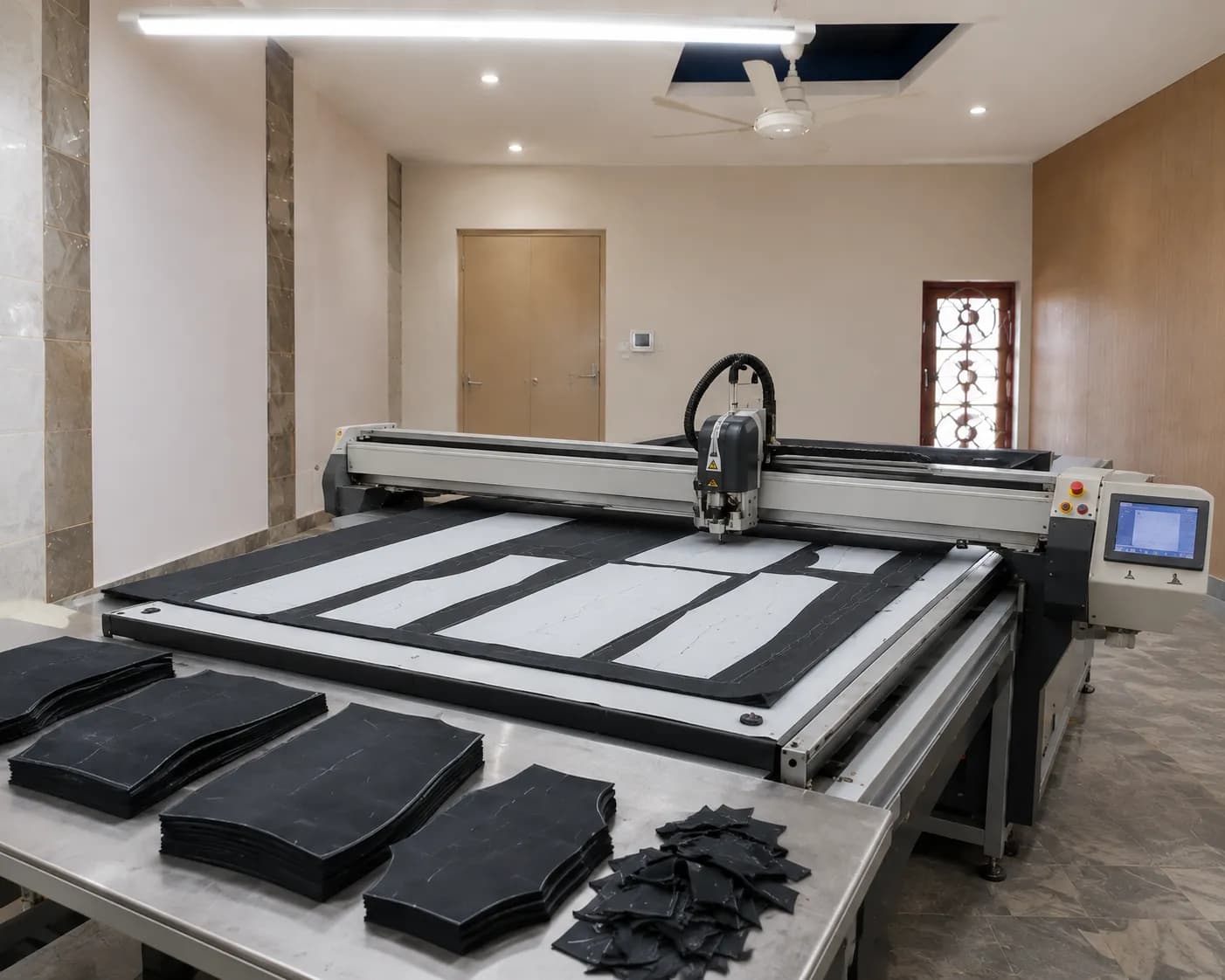 Automated multi-layer cutting tables in the cutting room