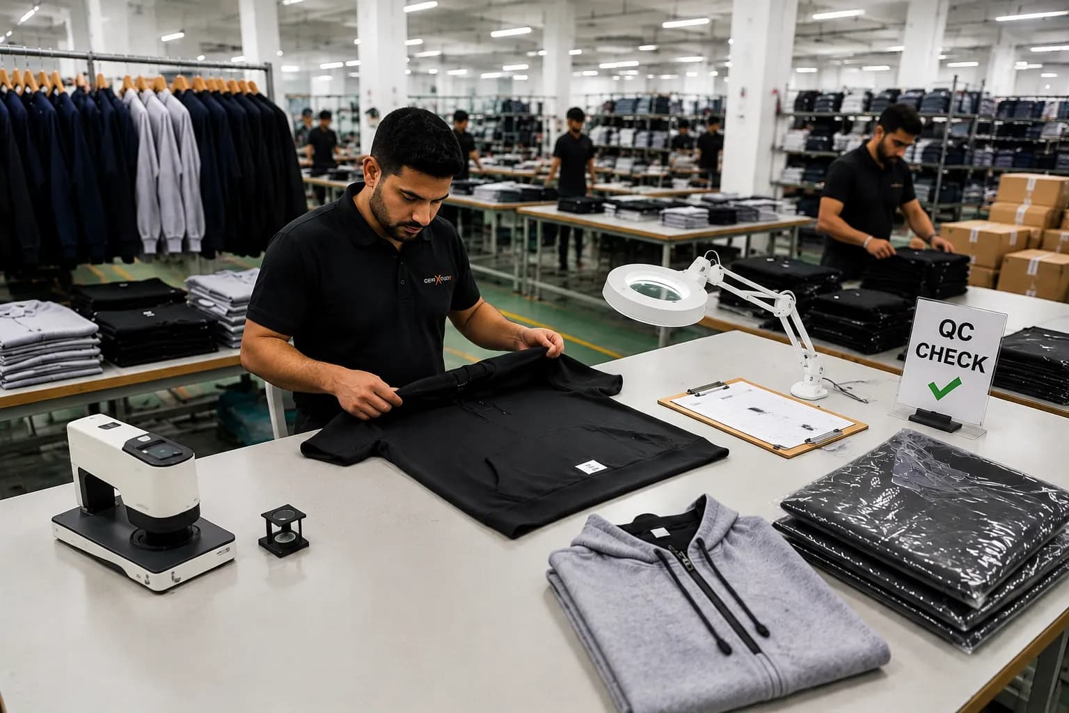 Quality control and colour accuracy inside the apparel factory