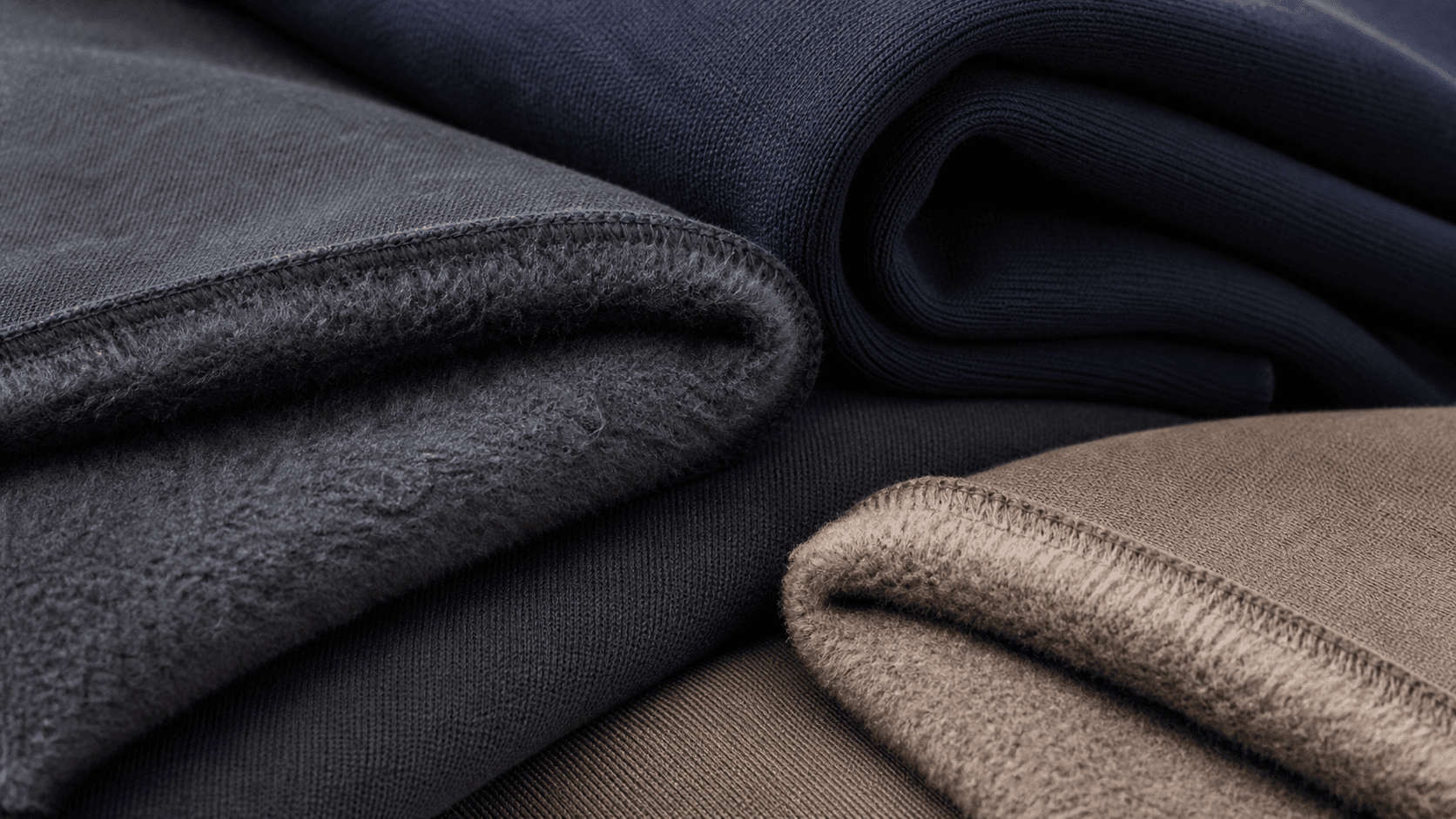 Brushed fleece fabric texture for pullover hoodies