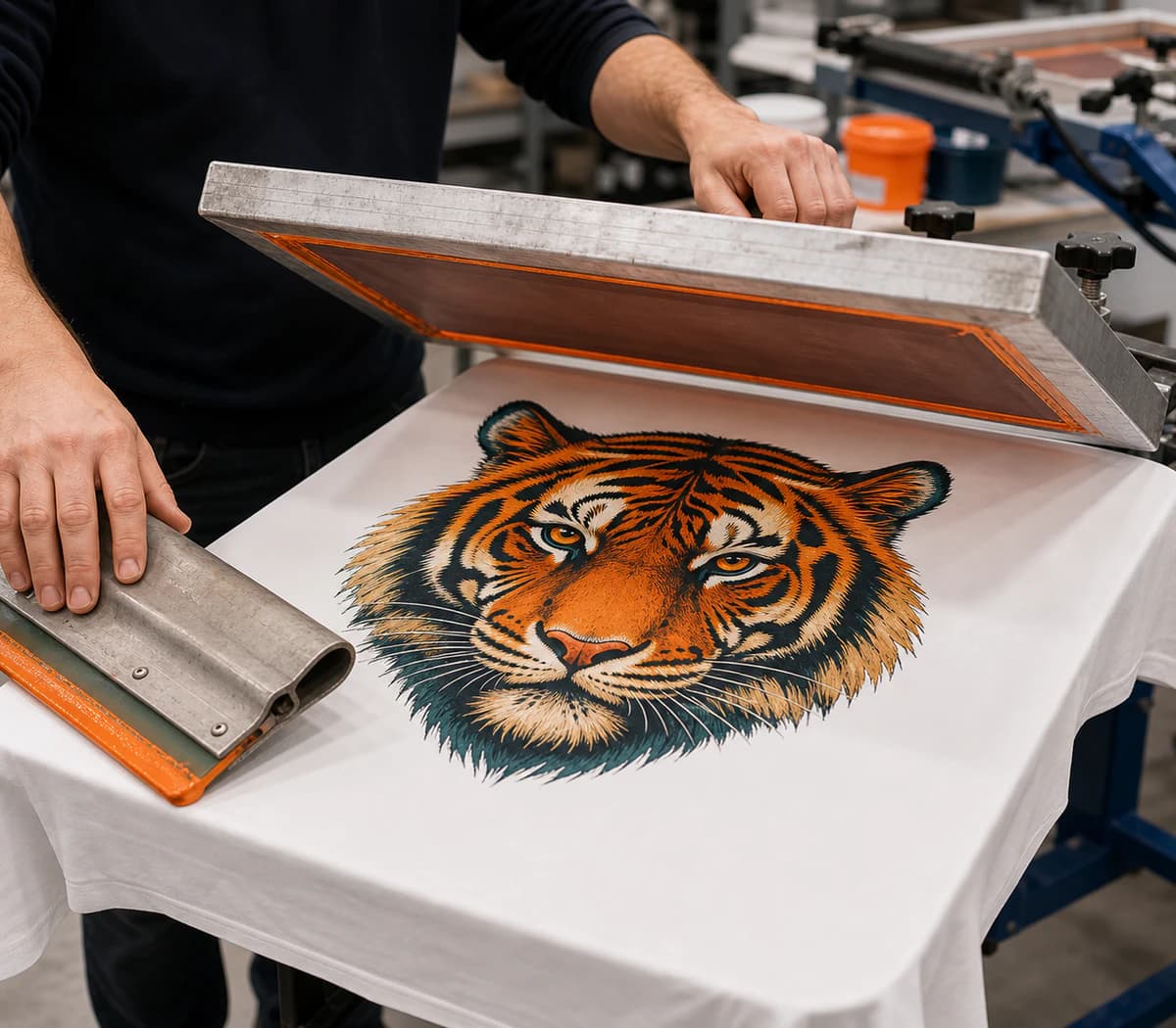 Screen printing on apparel