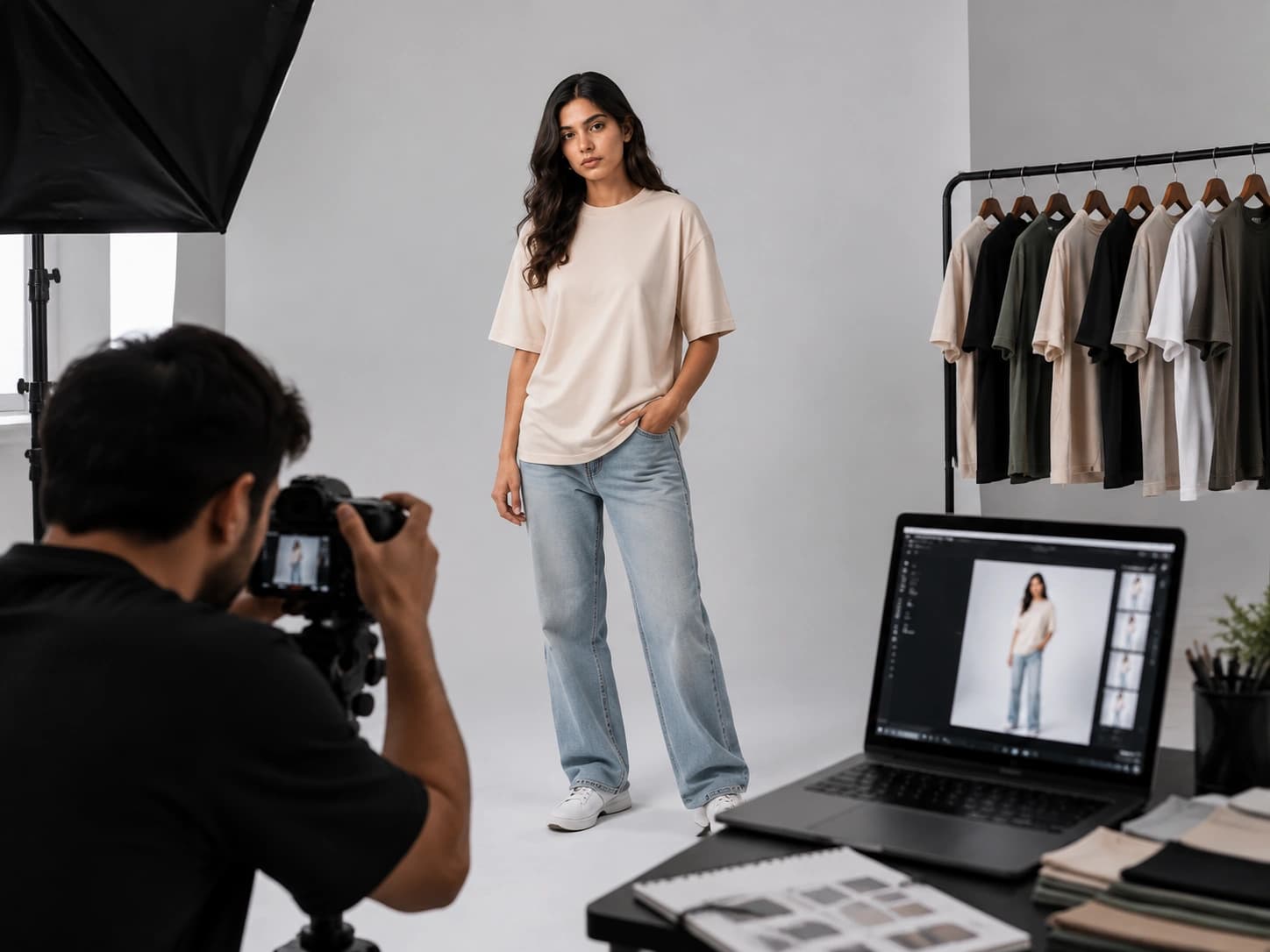 E-commerce Labels oversized t-shirt manufacturing