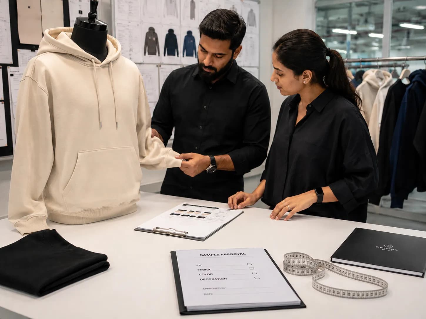 Develop your sample stage of GenXport custom sportswear manufacturing