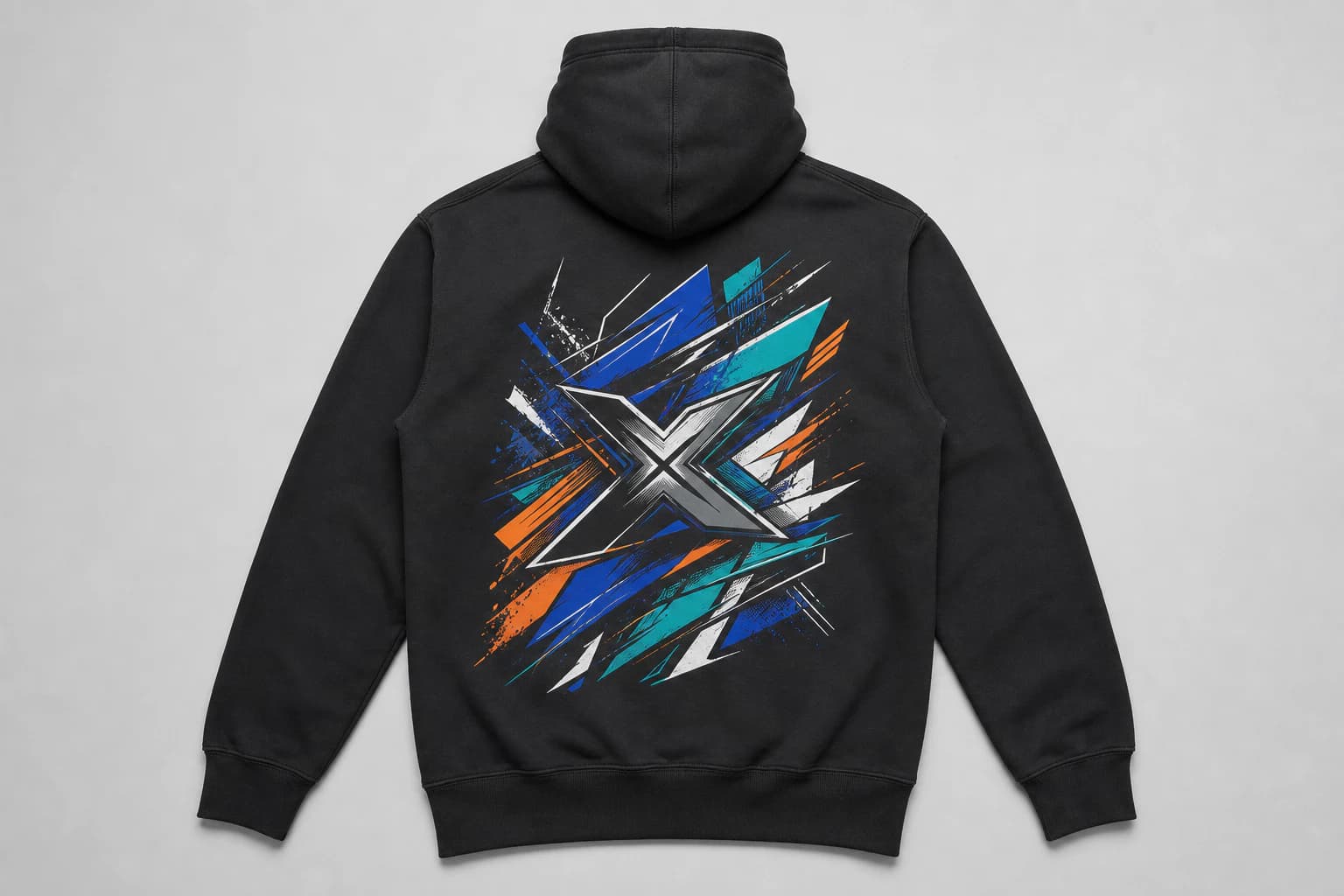 DTF printing decoration on a pullover hoodie