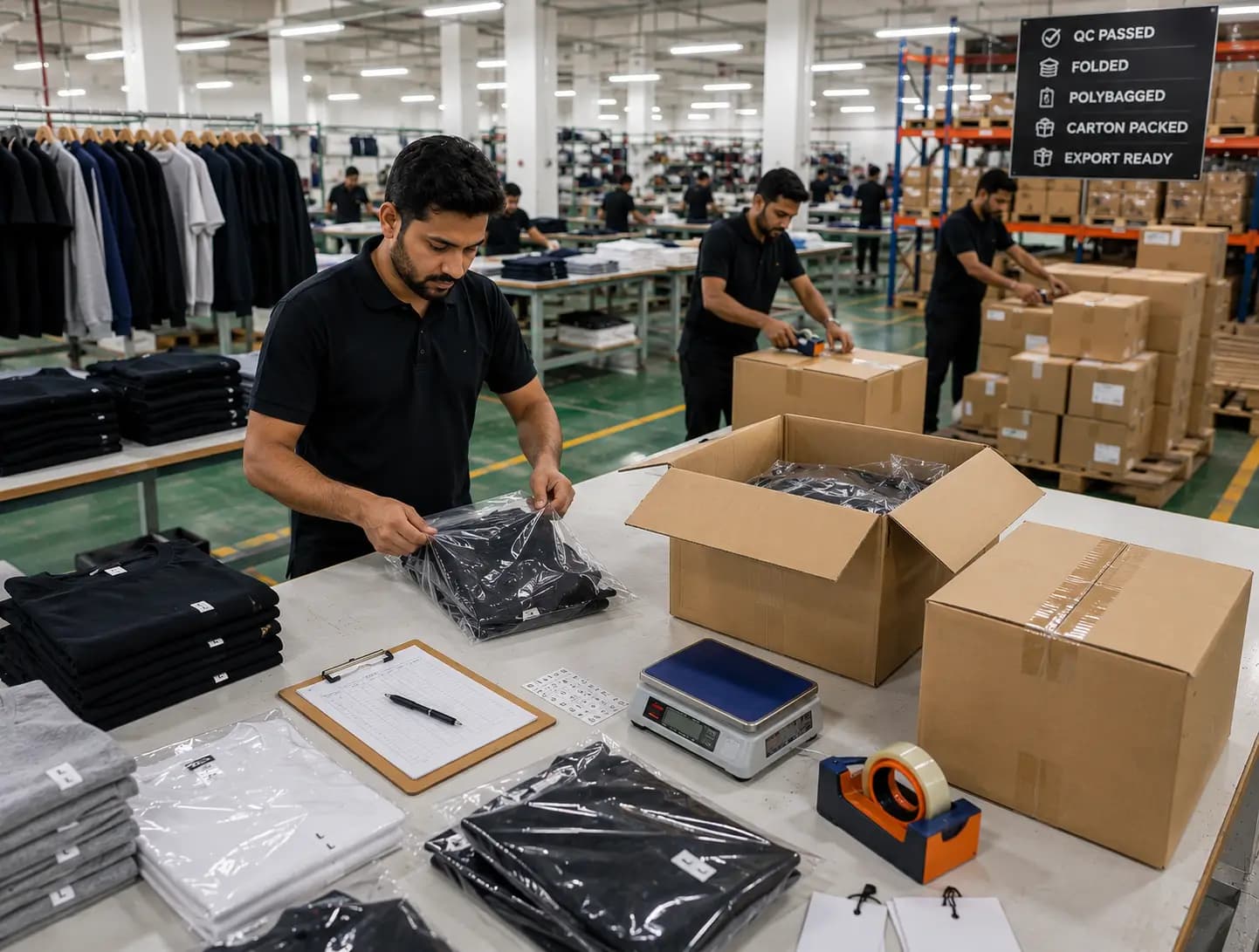 Packaging & Shipping for custom streetwear manufacturing
