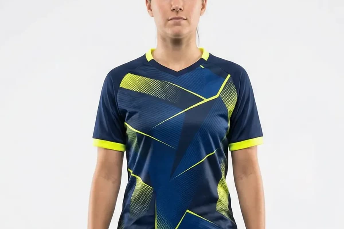Player wearing an all-over full-dye sublimated team jersey