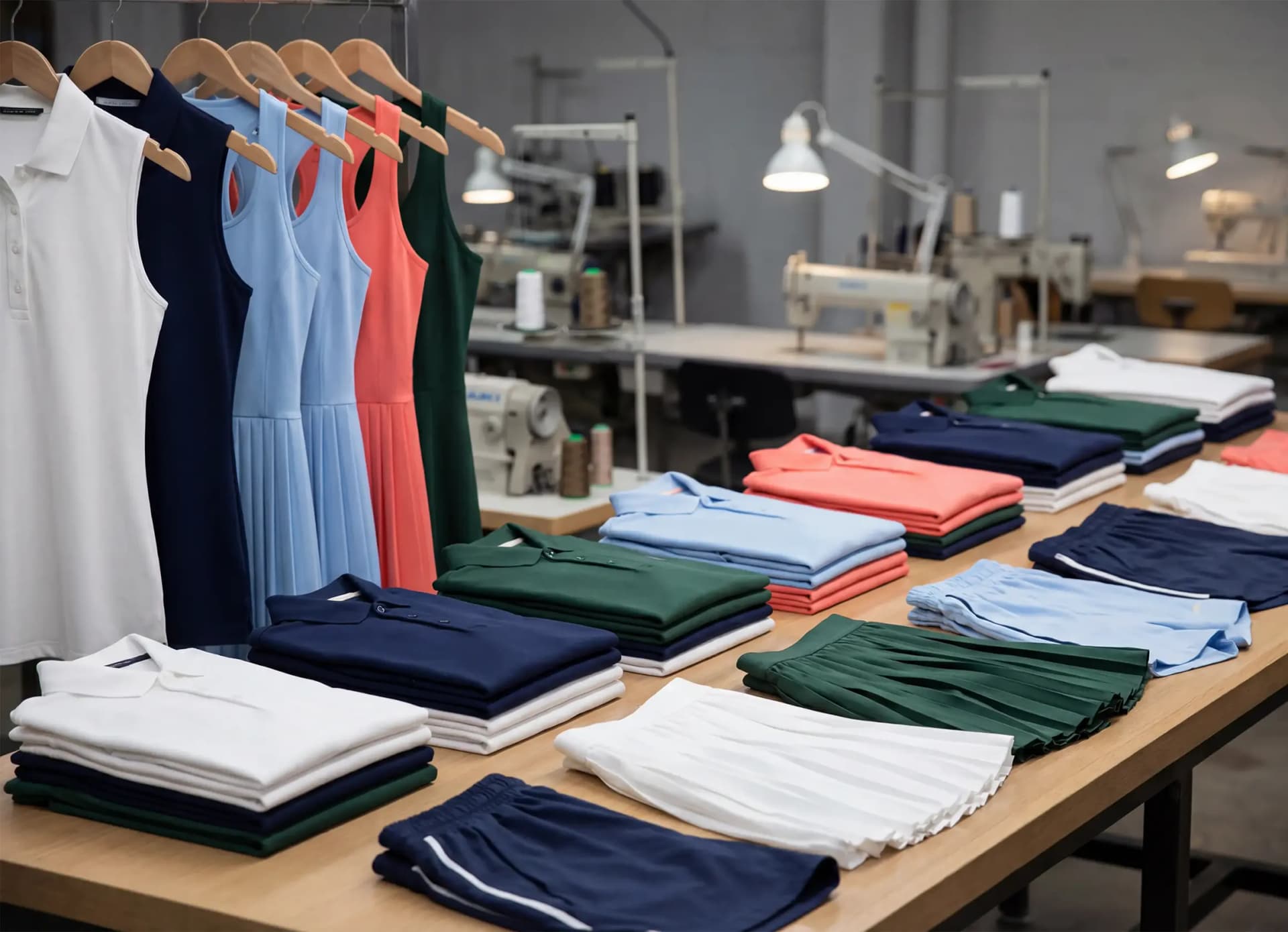 Custom tennis uniform services