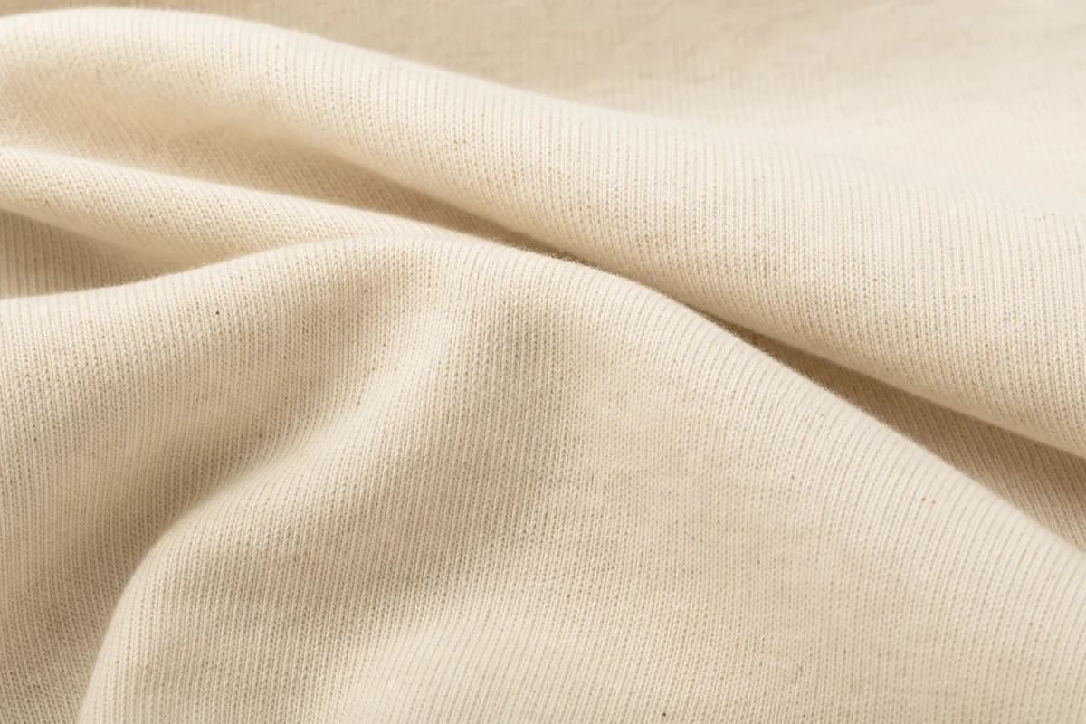 Combed cotton single jersey with a smooth, even surface