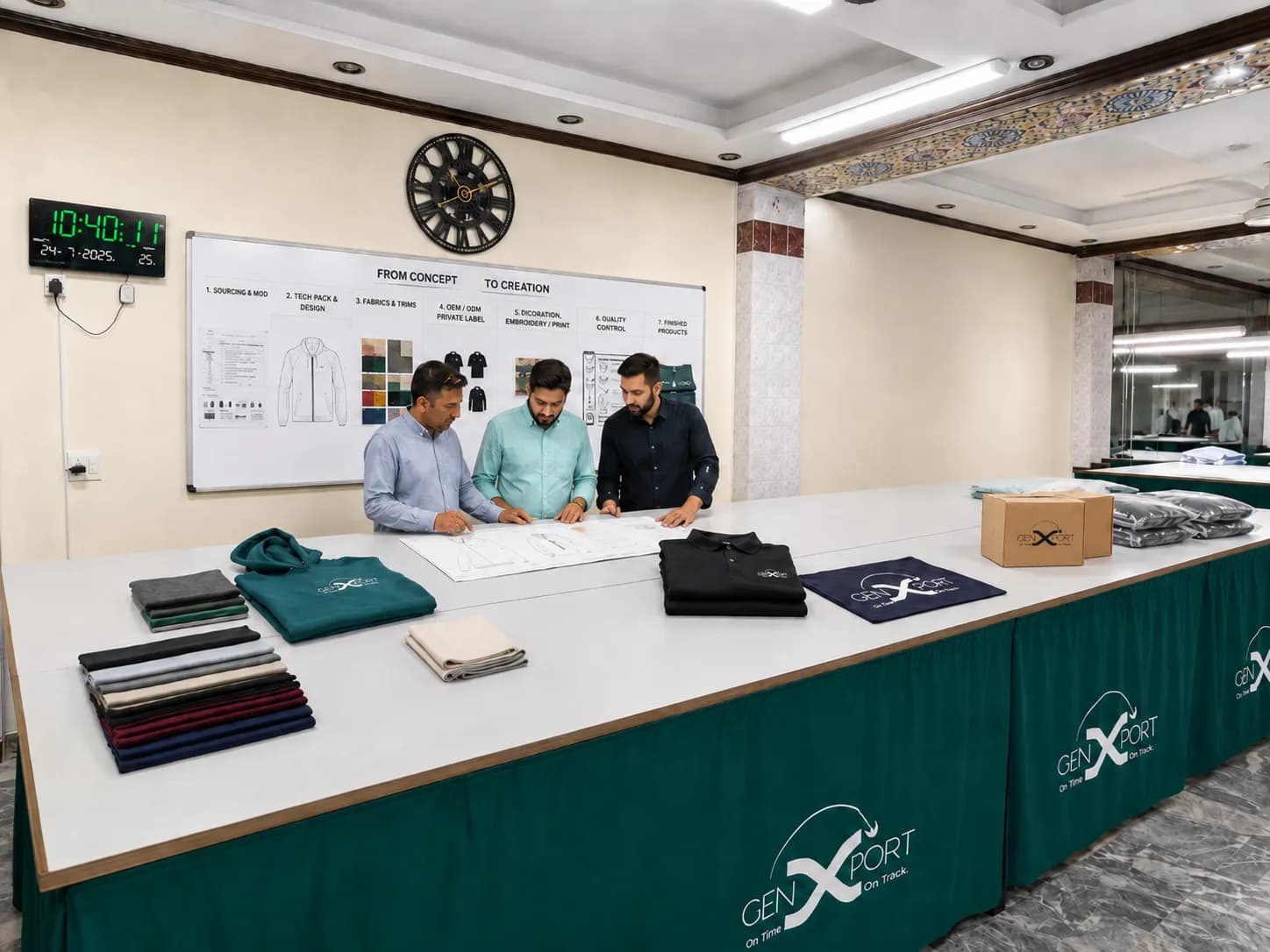 GenXport clothing manufacturing library