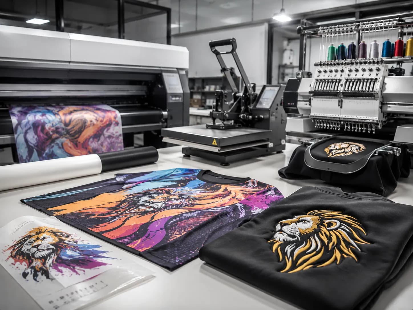 Decoration printing and embroidery methods