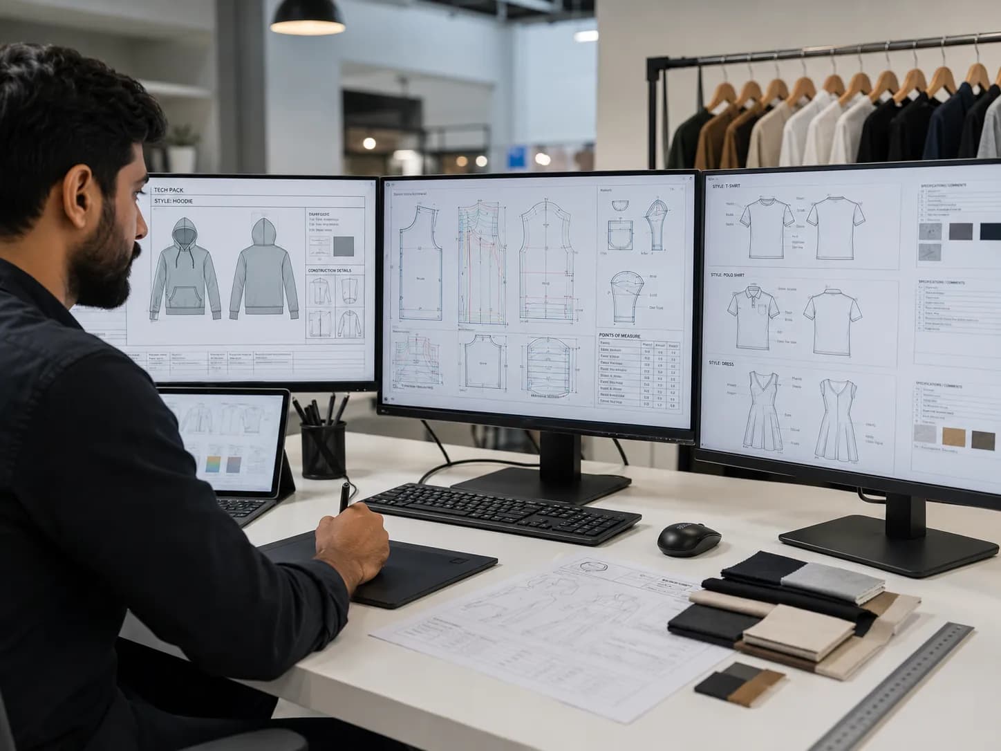 Digital patterns and tech pack development