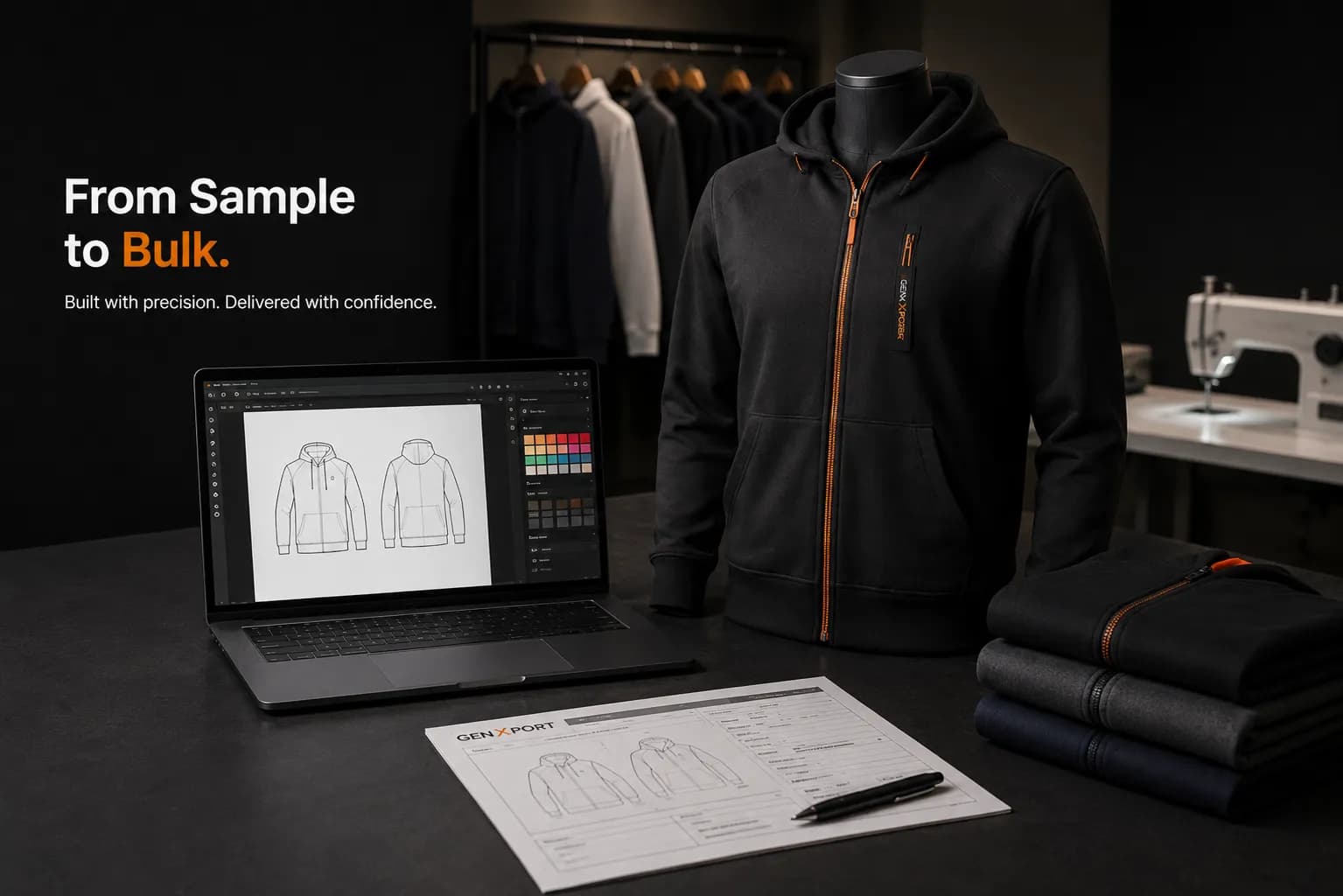 Clothing sample production partner sewing true-to-size fit and pre-production samples for apparel brands