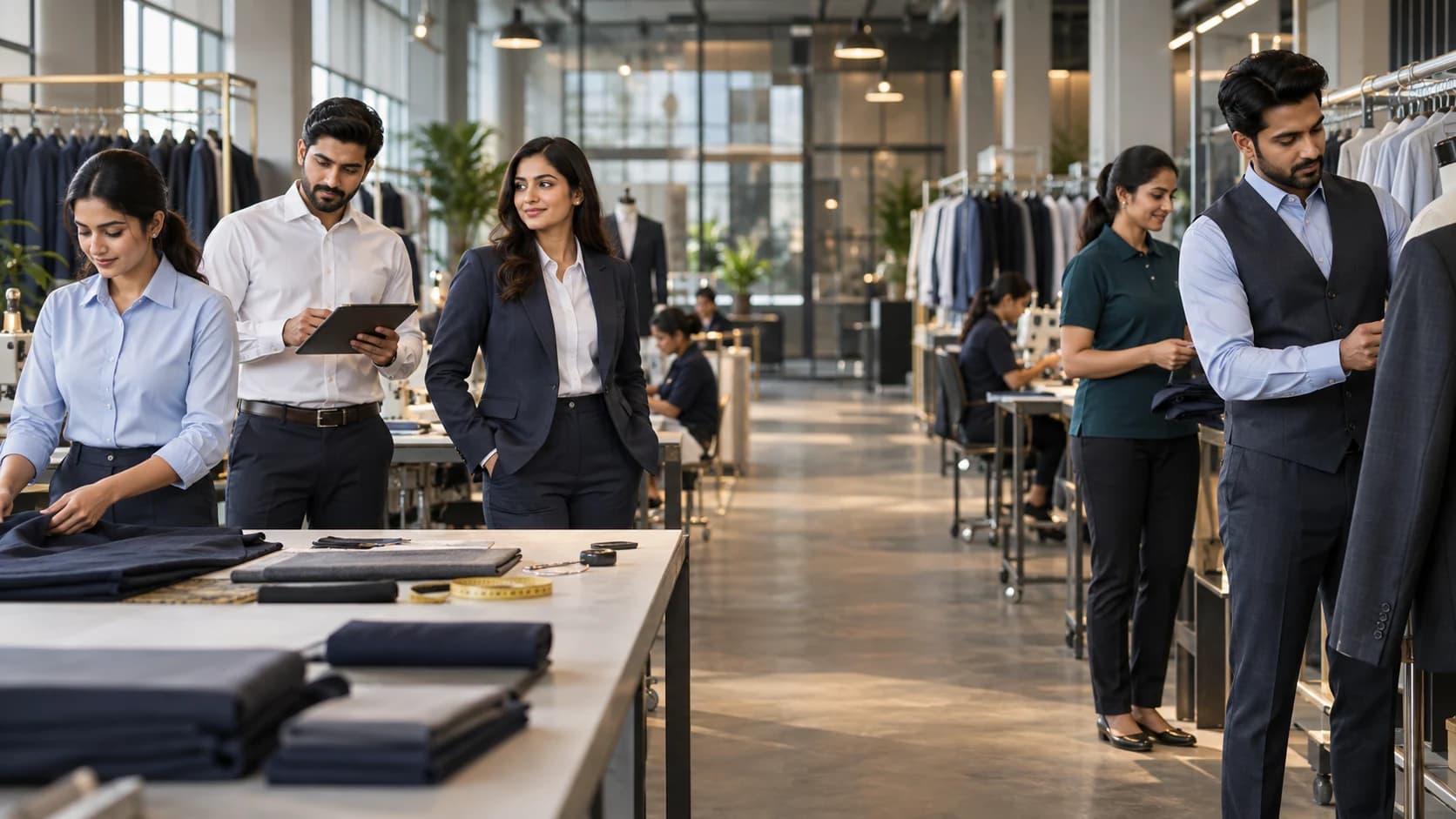 Corporate uniform manufacturing