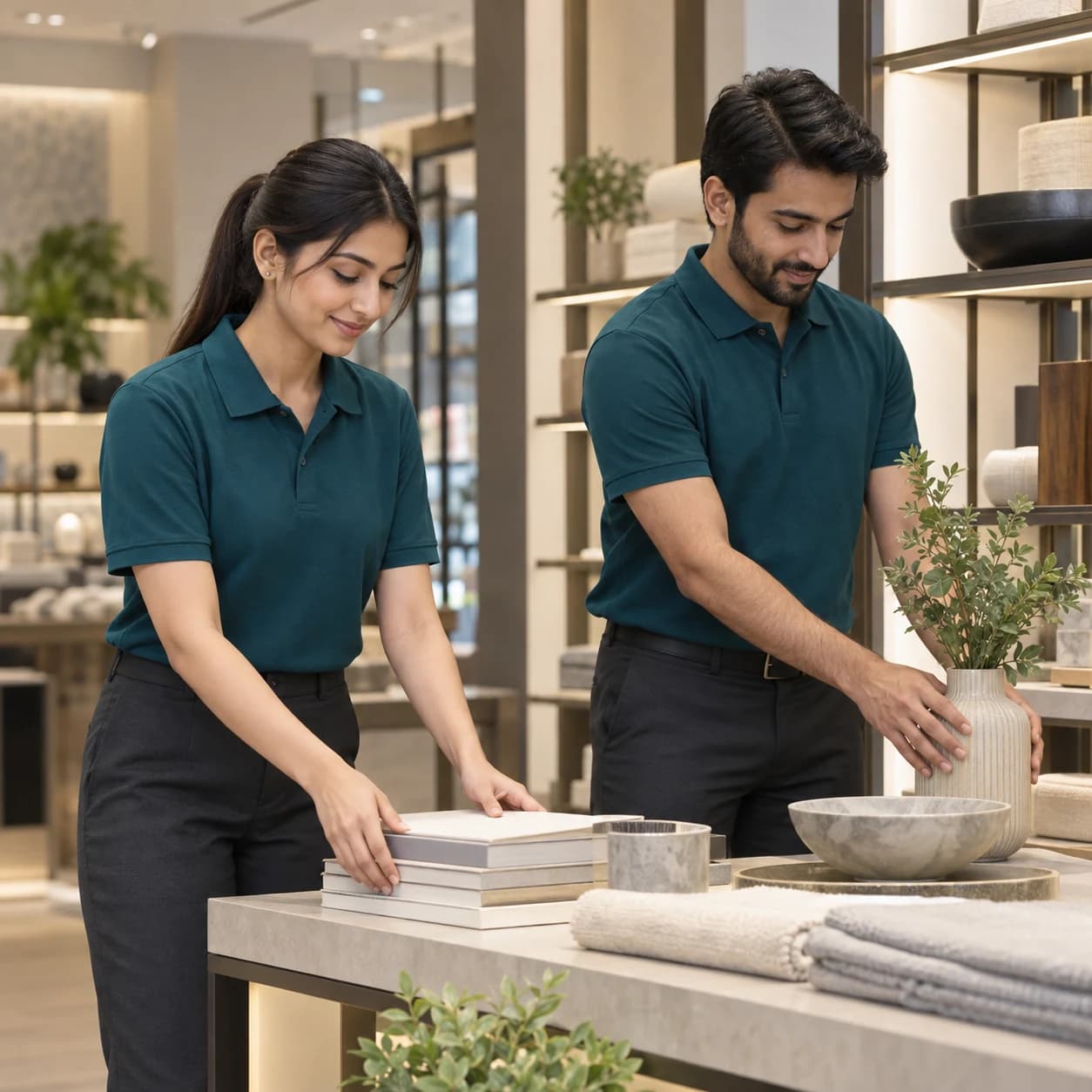 Retail & Showrooms corporate uniform manufacturing