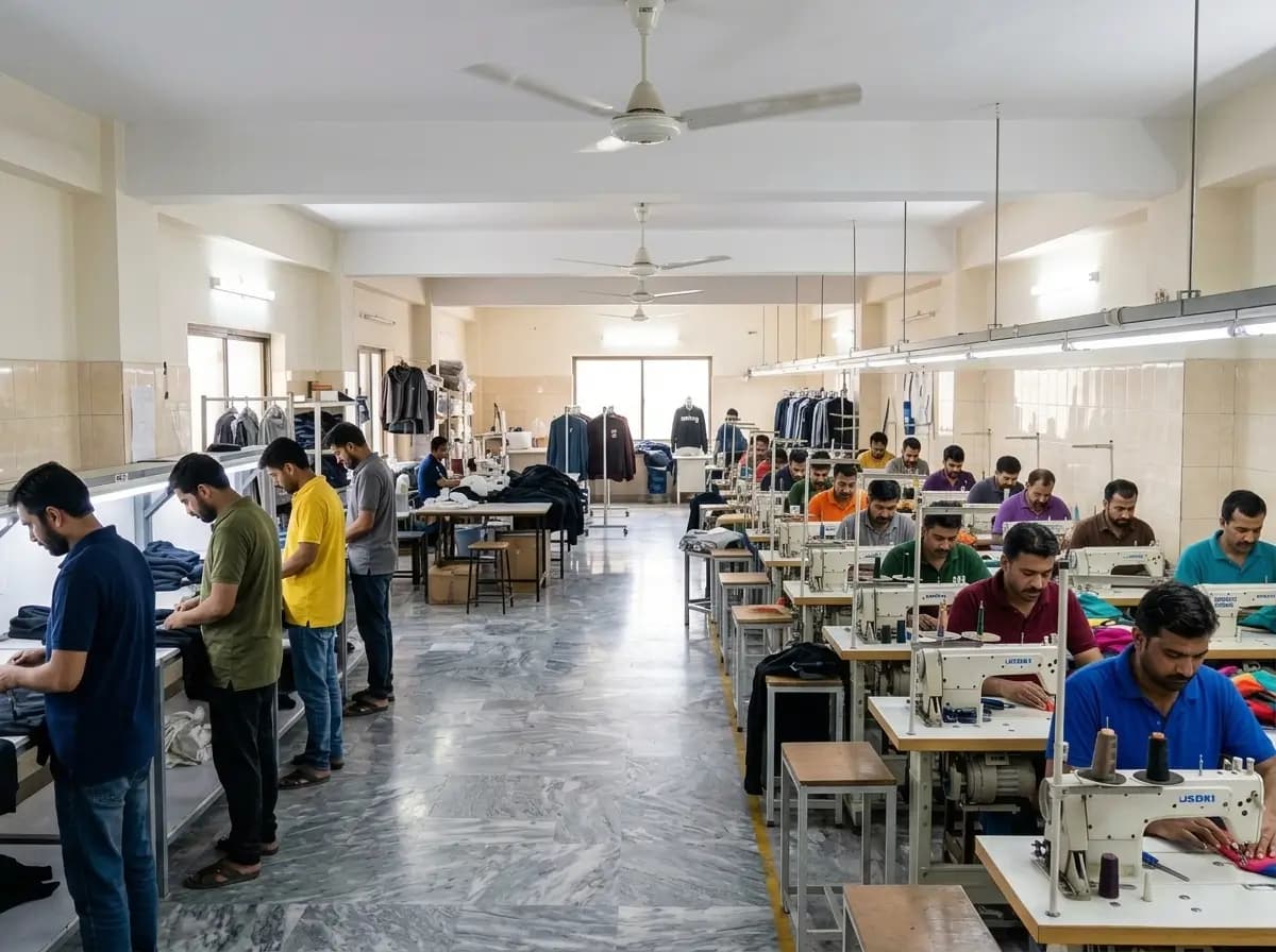 GenXport custom hoodie production team