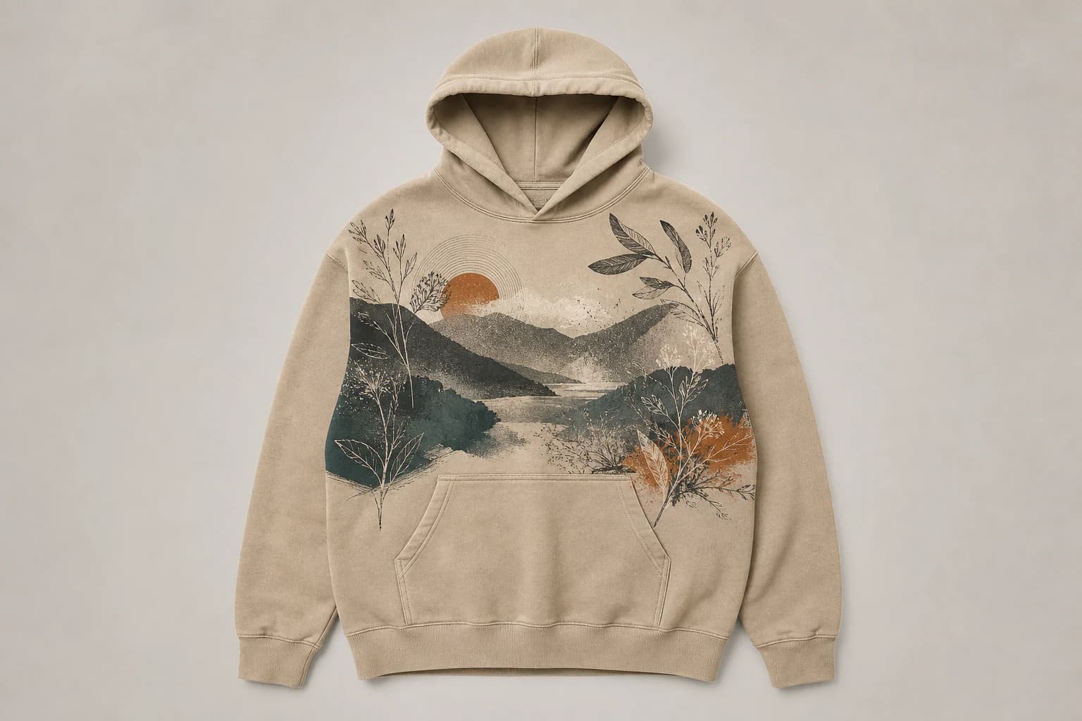 DTG printing for men's hoodie decoration