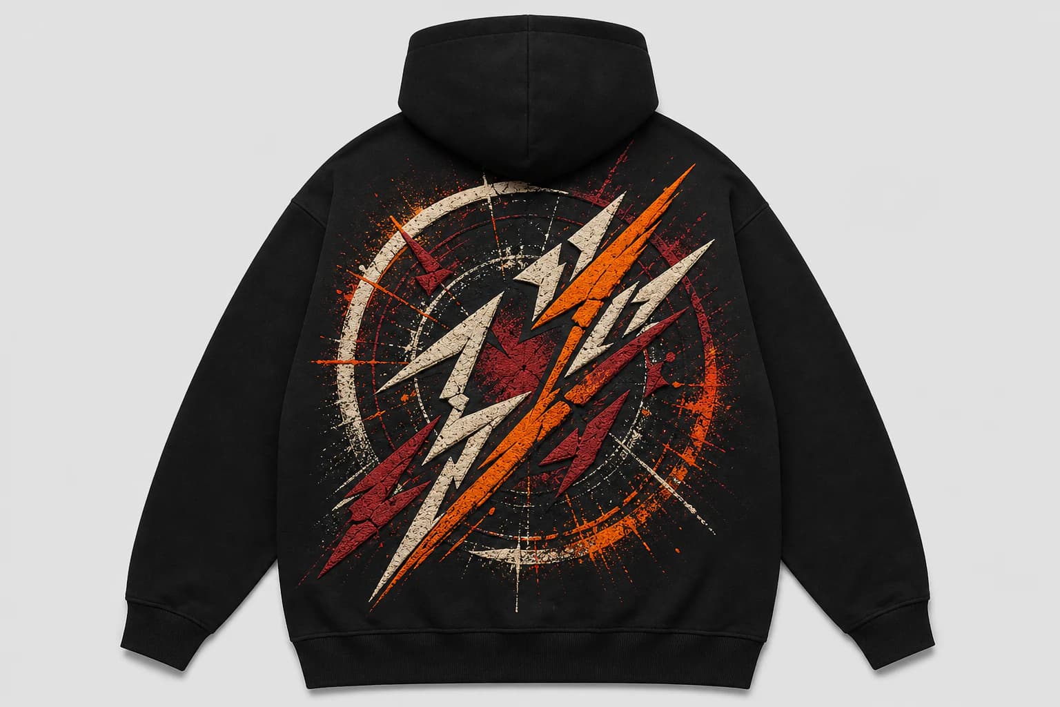 Screen print / puff for men's hoodie decoration