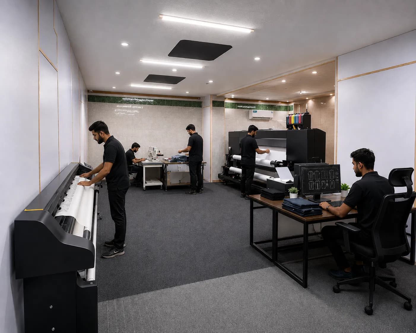 Clothing manufacturing process from design to dispatch