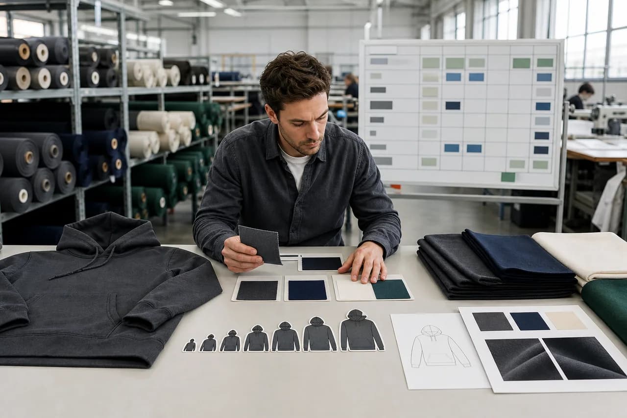 Production Planning for oversized hoodie manufacturing