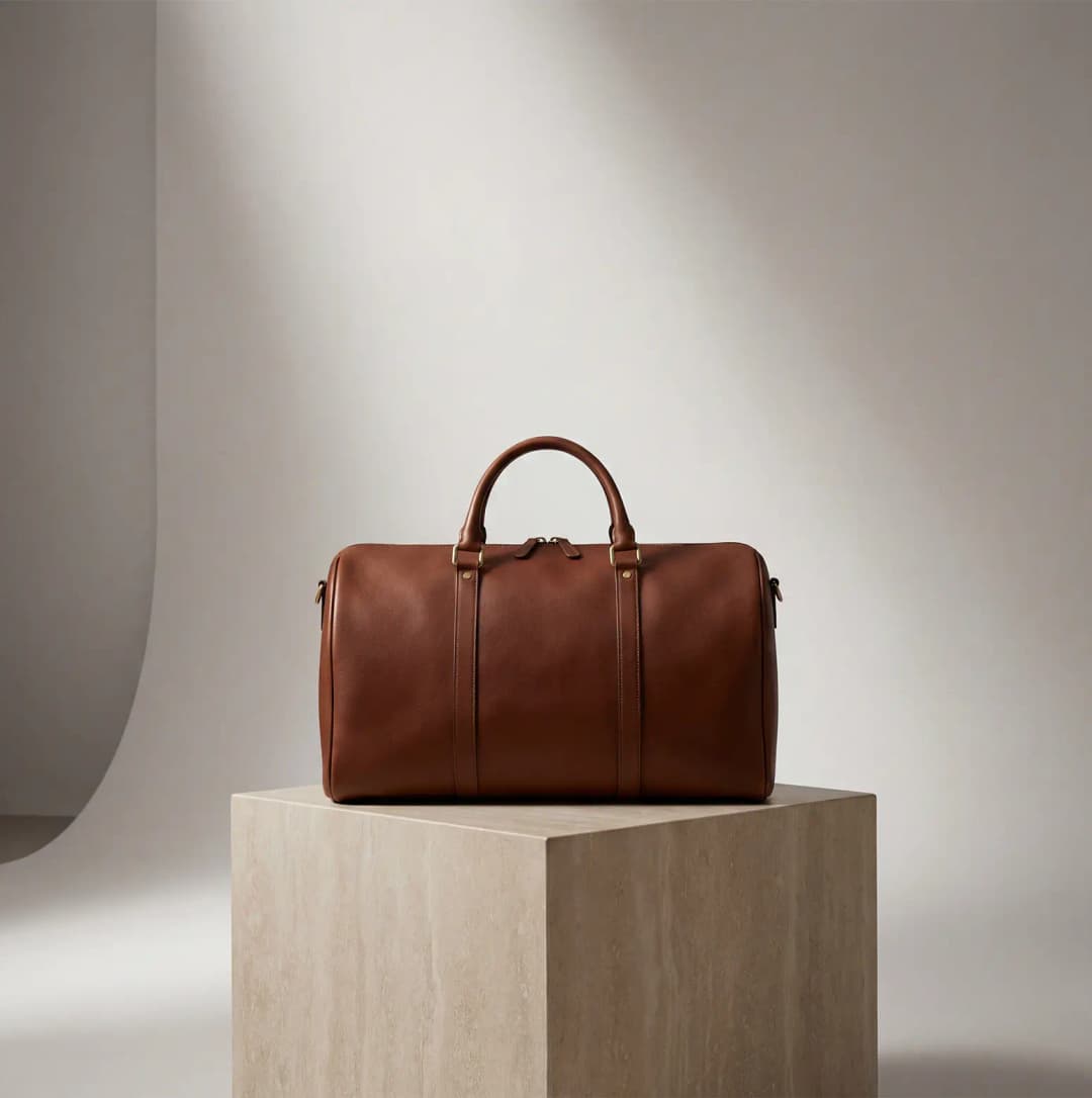 Executive briefcase-style leather laptop bag for corporate buyers