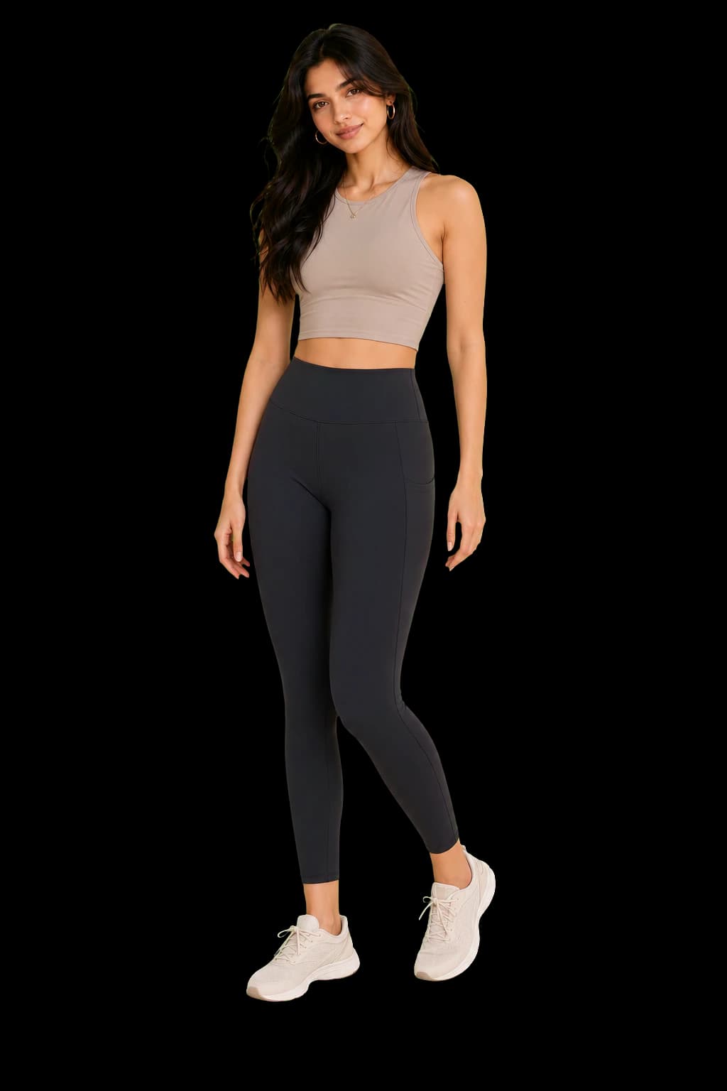 High-waist private label leggings manufactured by GenXport