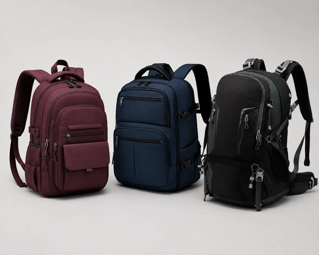Custom laptop backpacks with padded compartments and organizer pockets