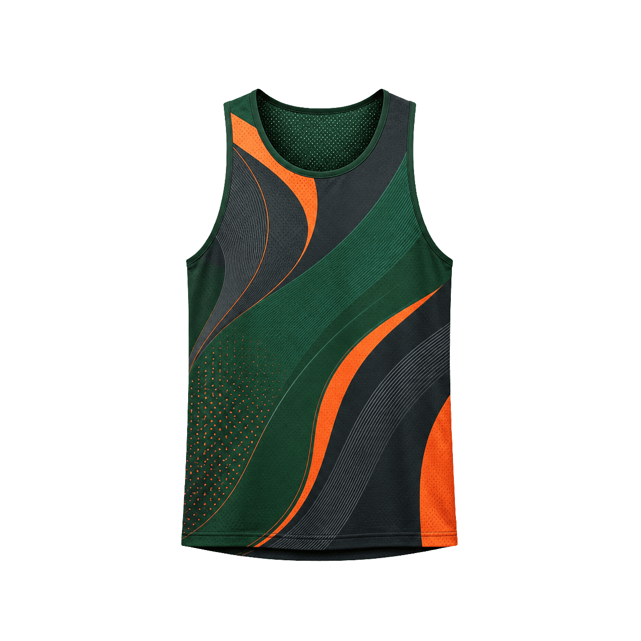 Custom sublimated performance running singlet