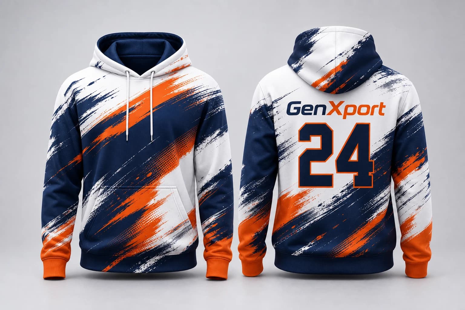 Sublimation print for sports hoodie decoration