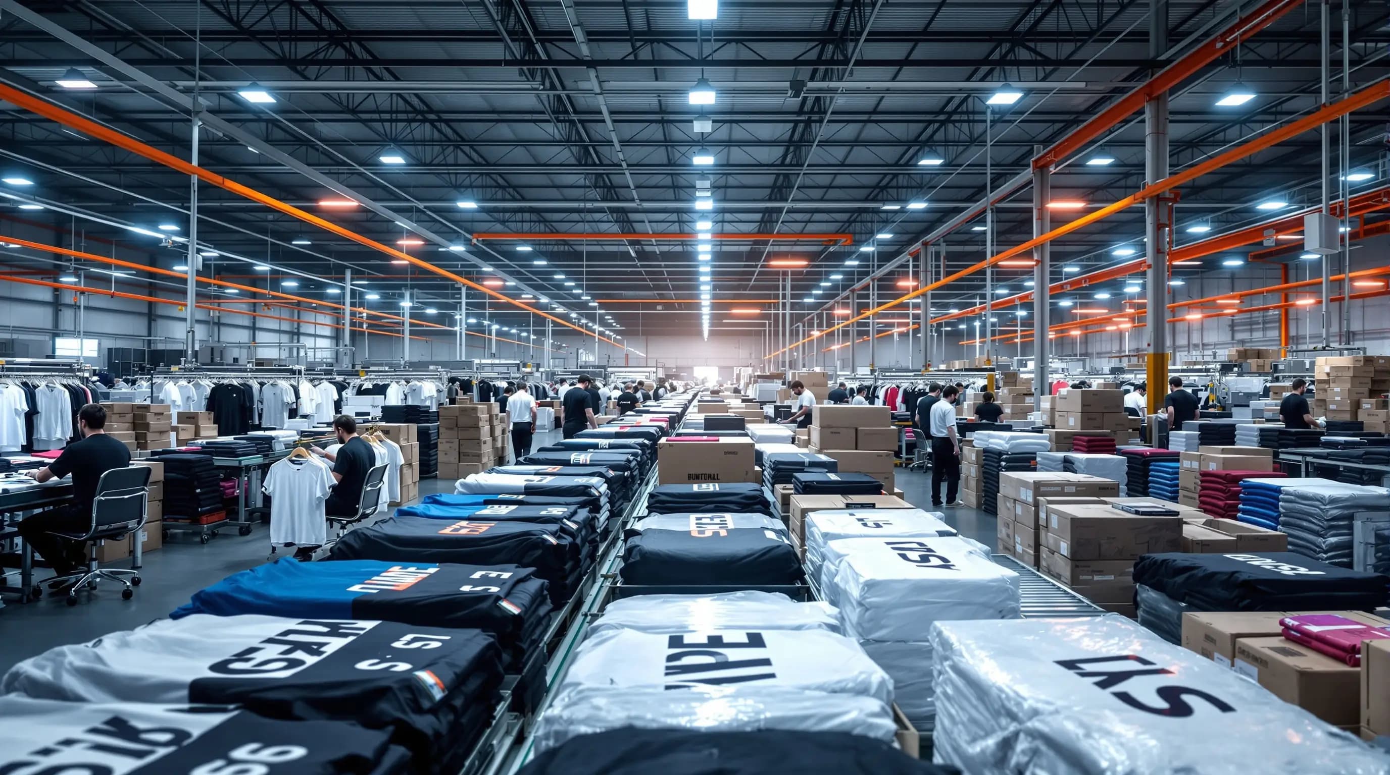 Private label sportswear manufacturing facility