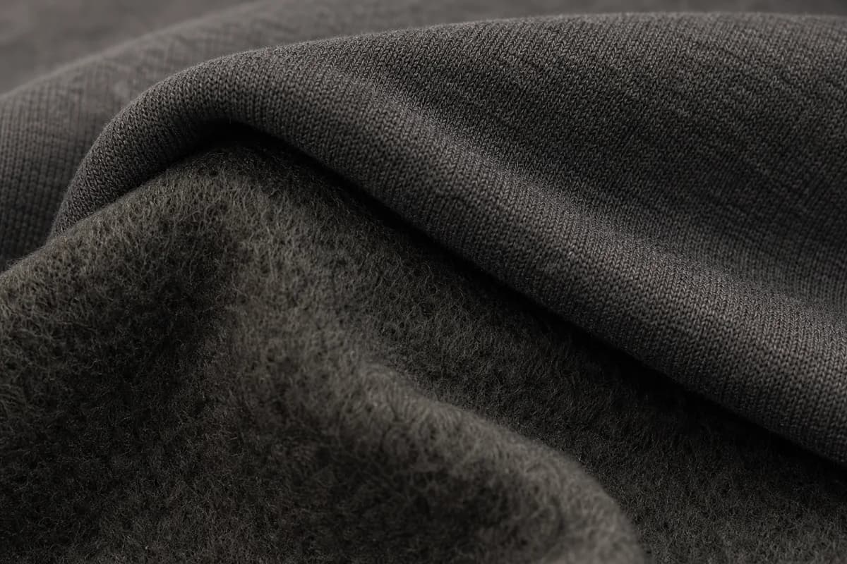 Brushed fleece fabric texture