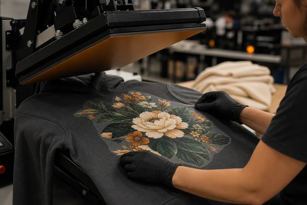 DTF / DTG printing for women's hoodie decoration